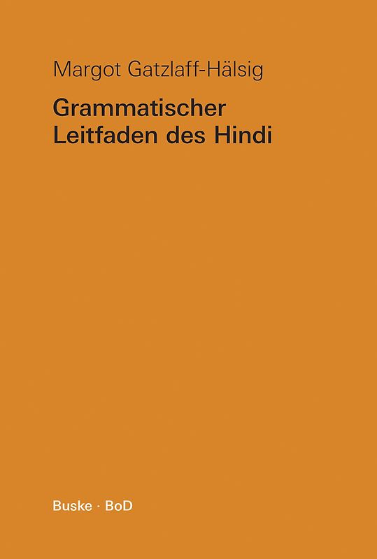 Grammatischer Leitfaden des Hindi
