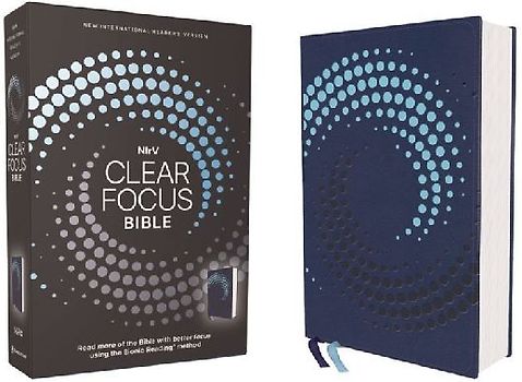 Nirv, Clear Focus Bible, Leathersoft, Navy