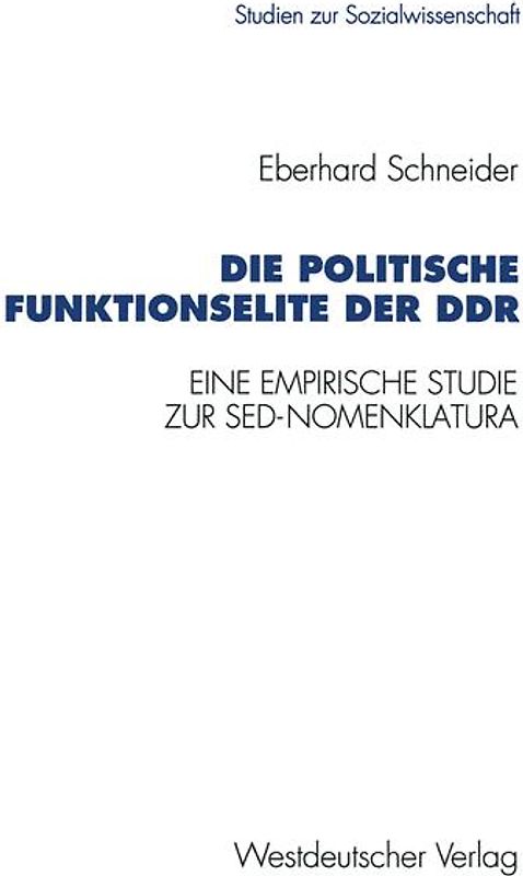 Die politische Funktionselite der DDR