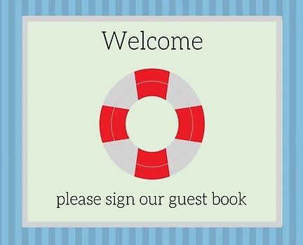 Guest Book for vacation home (Hardcover)