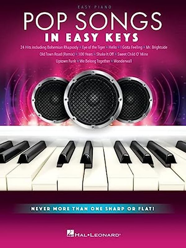 Pop Songs in Easy Keys: 24 Hits Arranged With Never More Than One Sharp or Flat!