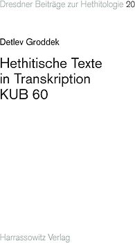 Hethitische Texte in Transkription KUB 60