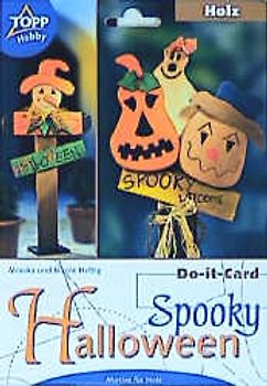 Spooky Halloween. Motive in Holz