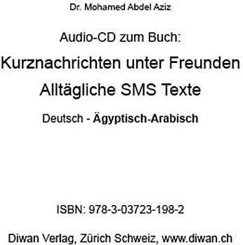 Audio-CD zum Buch: „Kurznachrichten unter Freunden“