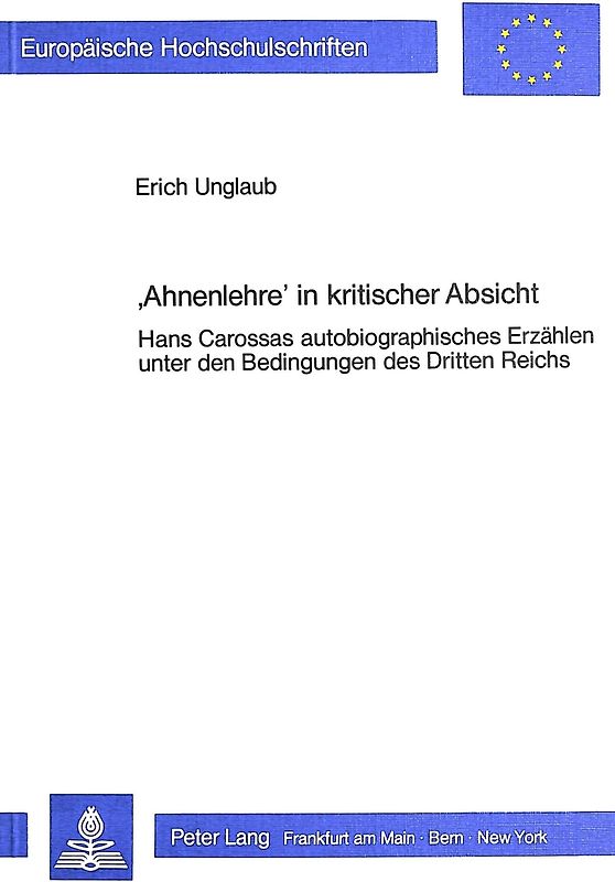 Ahnenlehre in kritischer Absicht