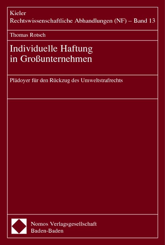 Individuelle Haftung in Großunternehmen