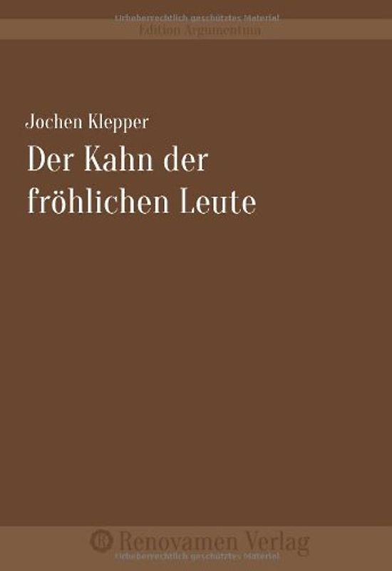 Der Kahn der fröhlichen Leute - Klepper, Jochen
