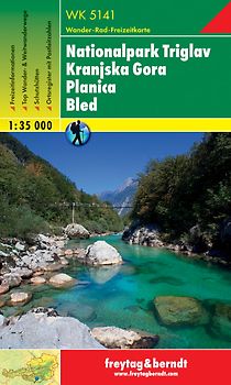 WK 5141 Nationalpark Triglav - Kranjska Gora - Planica - Bled, Wanderkarte 1:35.000