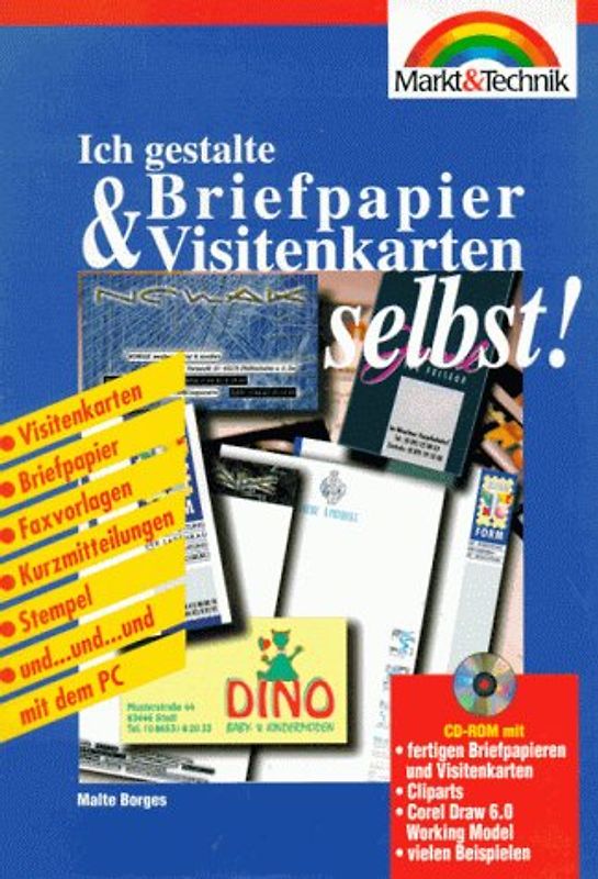 Ich gestalte Briefpapiere und Visitenkarten selbst. Visitenkarten - Kurzmitteilungen - Briefpapiere - Tischkarten - Faxvorlagen - und... und... und... mit dem PC