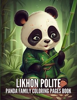 Likhon Polite Panda Family Coloring Pages Book
