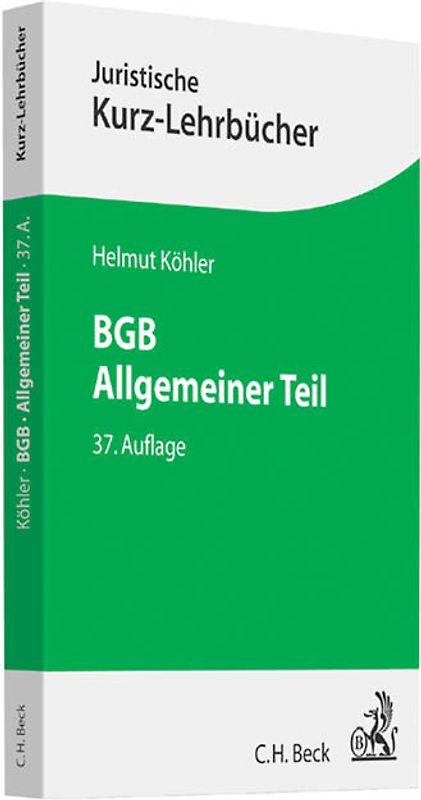 BGB Allgemeiner Teil