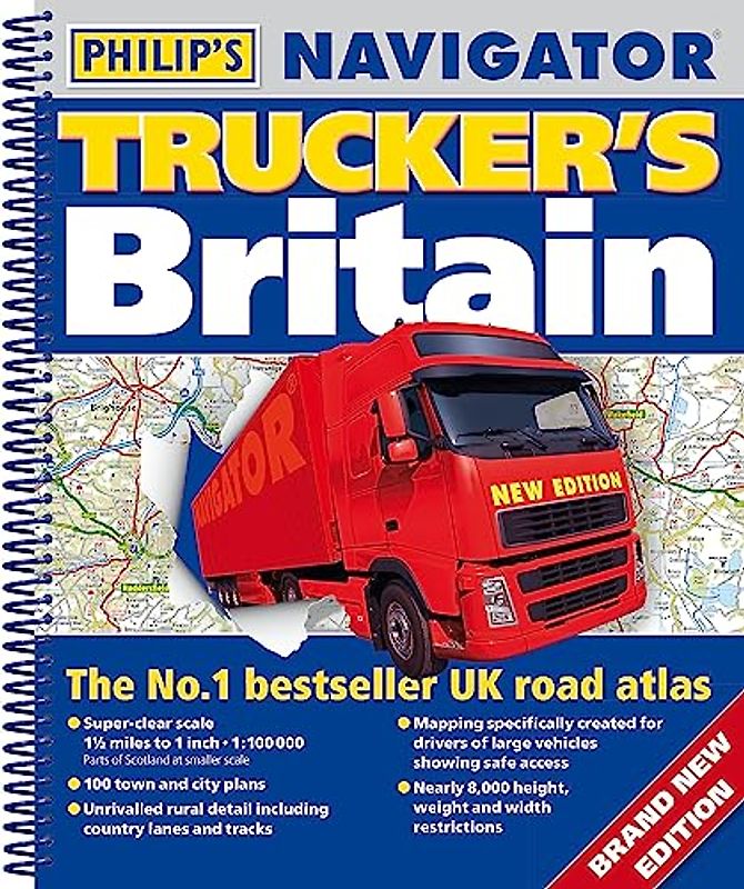 Philip's Navigator Trucker's Britain: Spiral (Philip's Road Atlases)