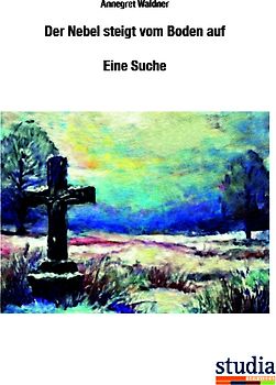 Der Nebel steigt vom Boden auf