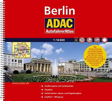 ADAC AutoFahrerAtlas Berlin 1:14 000