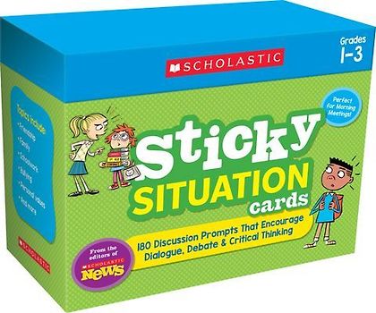 Scholastic News Sticky Situation Cards: Grades 1-3