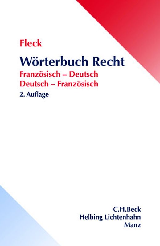Wörterbuch Recht / Dictionnaire de droit