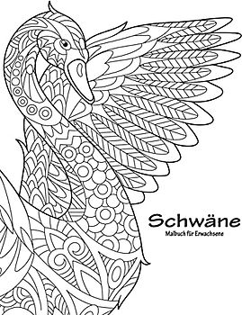 Schwäne-Malbuch für Erwachsene 1