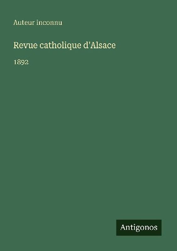 Revue catholique d'Alsace