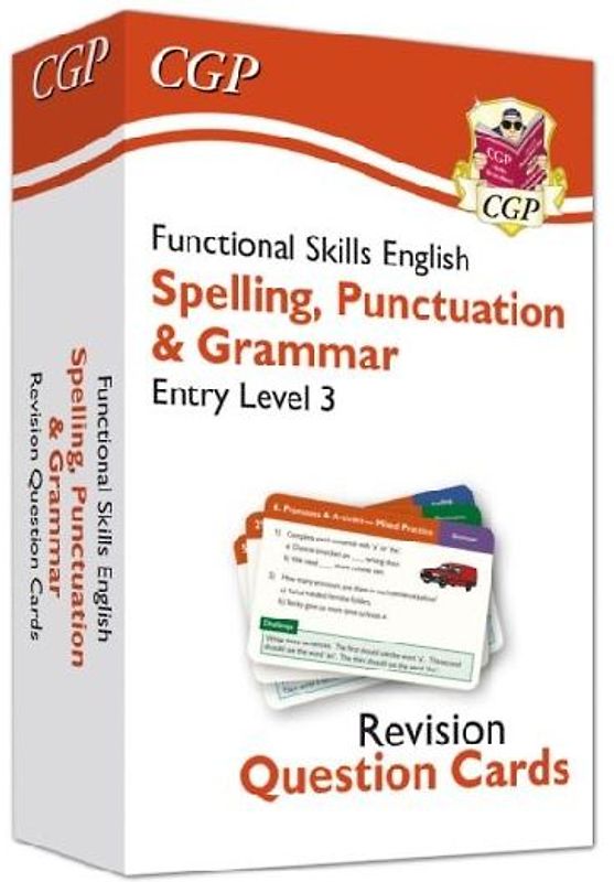 Functional Skills English Revision Question Cards: Spelling, Punctuation & Grammar Entry Level 3