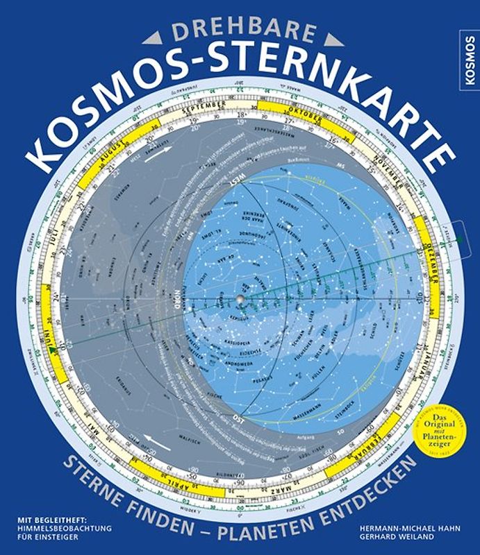 Drehbare Kosmos-Sternkarte. Sterne finden - Planeten entdecken