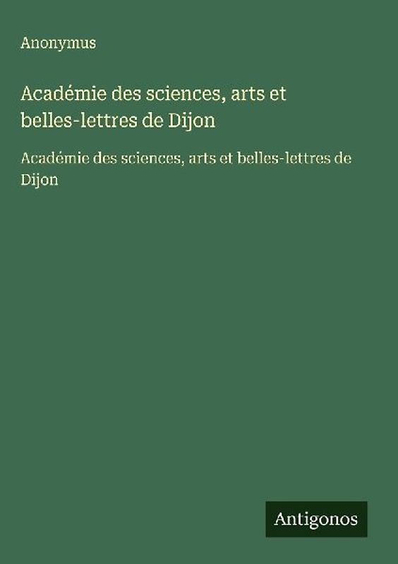 Académie des sciences, arts et belles-lettres de Dijon