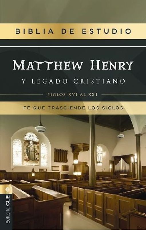 Rvr, Biblia de Estudio Matthew Henry Y Legado Cristiano, Tapa Dura, Interior a DOS Colores, Comfort Print