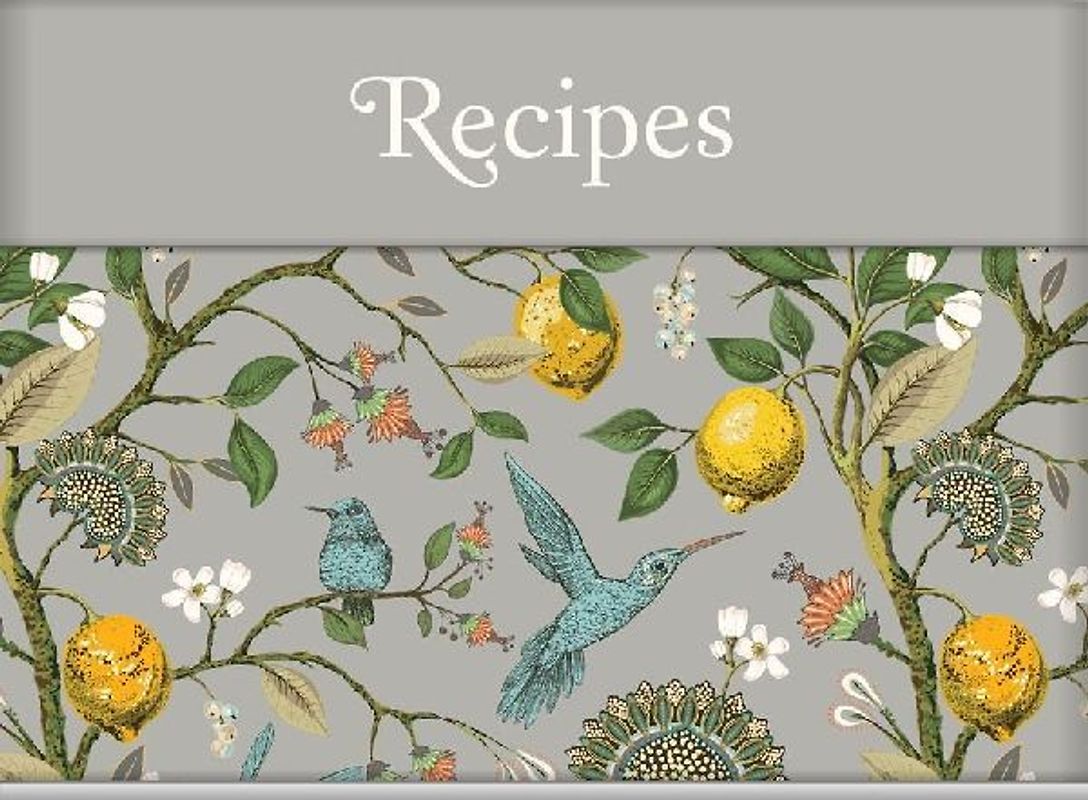 Recipes - Recipe Card Collection Tin (Floral, Birds & Lemons)