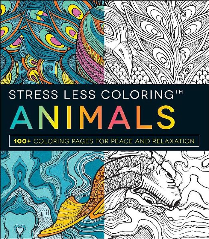 Stress Less Coloring: Animals