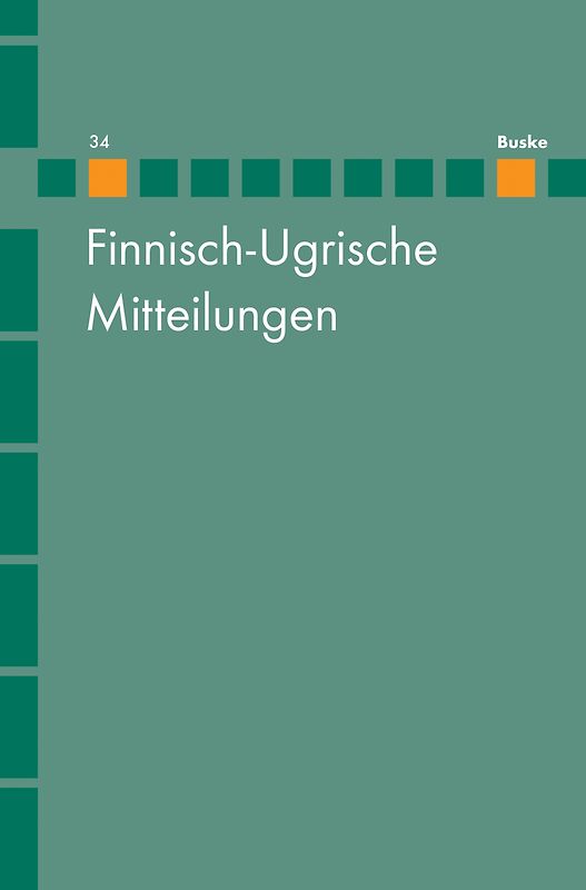 Finnisch-Ugrische Mitteilungen Band 34