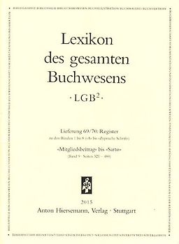 Lexikon des gesamten Buchwesens