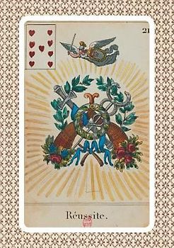 Carnet Ligné Cartomancie, Réussite, 18e Siècle