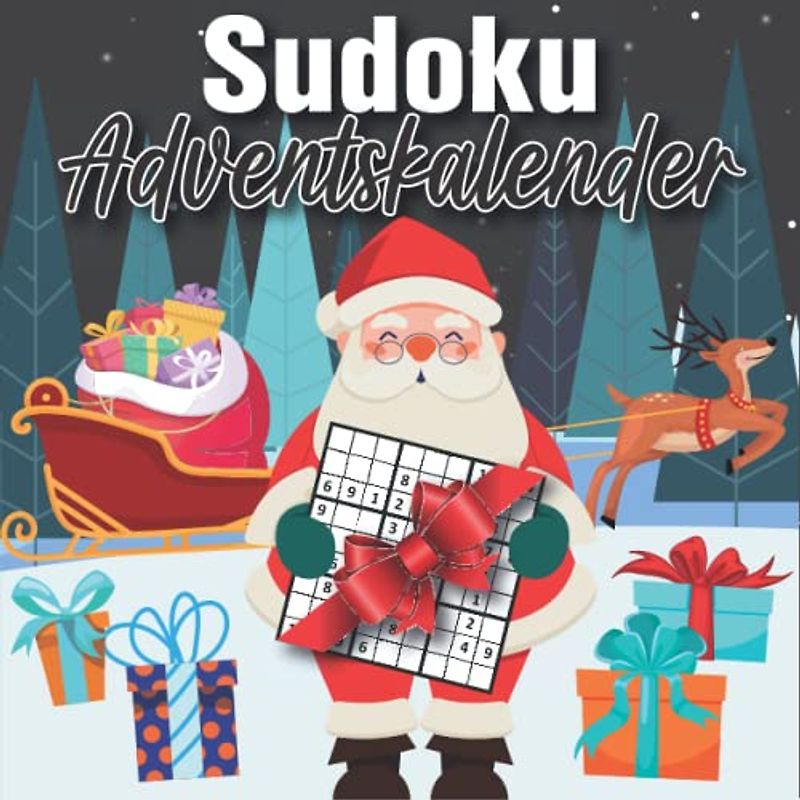 Sudoku Adventskalender 2022: Weihnachtlicher 2022 Rätsel Adventskalender für Senioren und frauen zu weihnachten mit Sudokus in leicht bis schwer