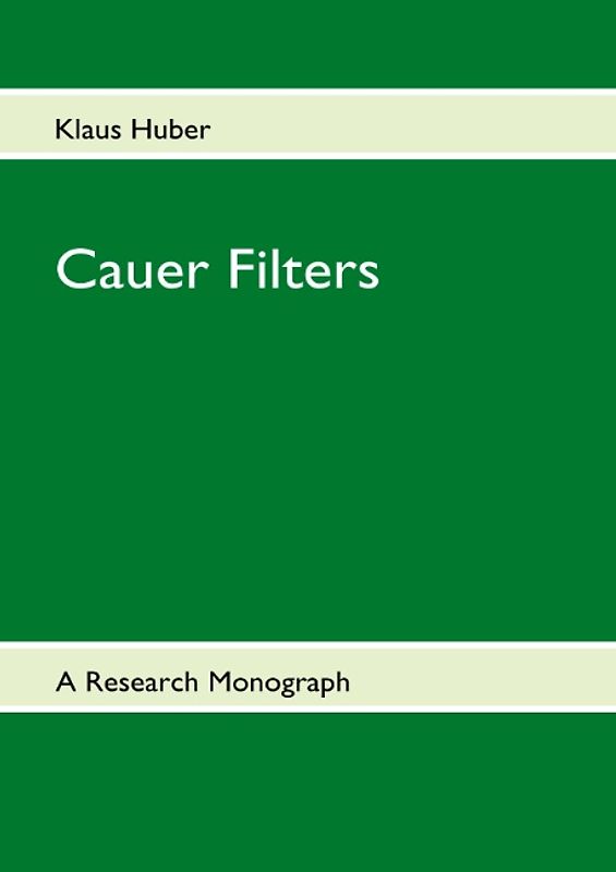 Cauer Filters