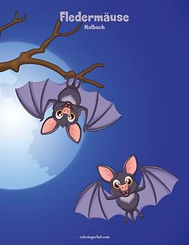 Fledermäuse-Malbuch 1