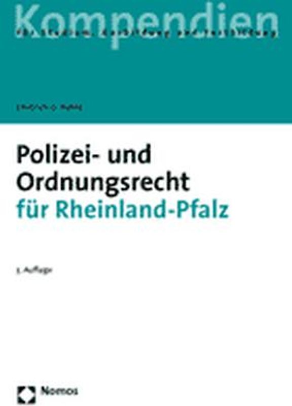 Polizei- und Ordnungsrecht für Rheinland- Pfalz