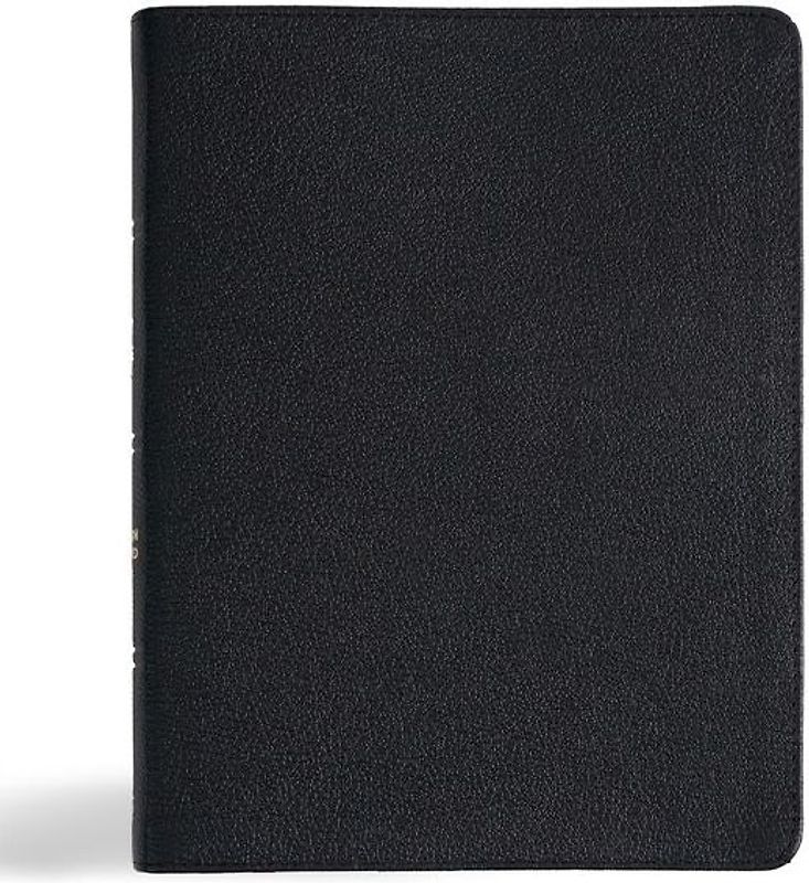 CSB Men of Character Bible, Revised and Updated, Black Genuine Leather
