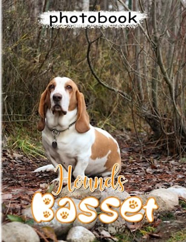 Basset Hounds Photobook: Collection Characters Short-Legged Breed of Dog Color Pages to Decor As Gifts | With 40+ Pages High Quality Pictures for Relaxation