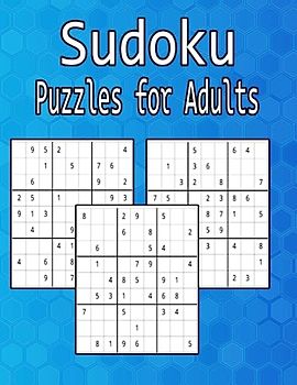 Sudoku Puzzle Book for Adults: Puzzles & Solutions, Easy to Hard Puzzles for Adults