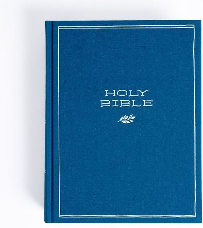 CSB Illustrator's Notetaking Bible, Large Print Edition, Deep Caribbean Blue Cloth Over Board