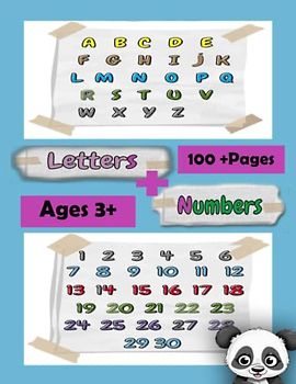 Letters + Numbers Tracing Workbook: Tracing Book For Toddlers & Preschoolers for Kids Ages 3 to 5, Improves Child Handwriting