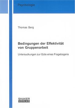 Bedingungen der Effektivität von Gruppenarbeit