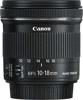 Canon EF-S 10-18 mm F4.5-5.6 IS STM 67 mm Filtergewinde (Canon EF-S Anschluss) schwarz