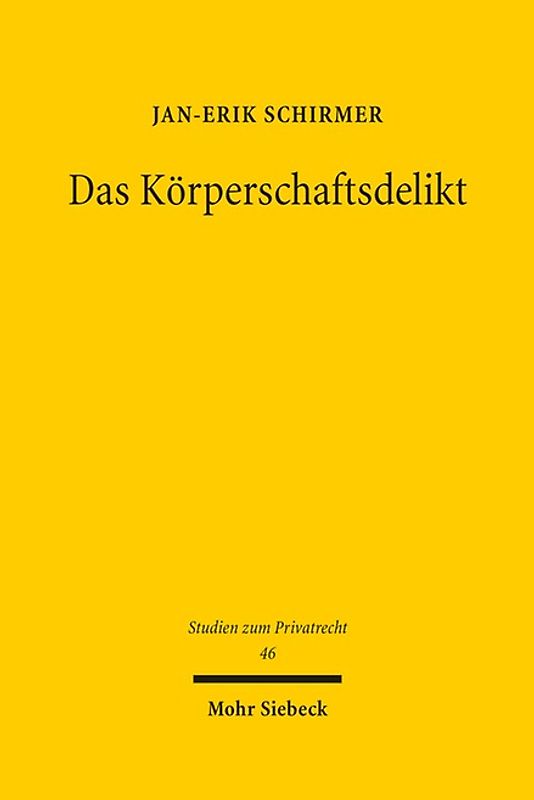 Das Körperschaftsdelikt