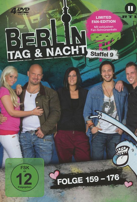 Berlin - Tag & Nacht: Staffel 9 - Folge 159-176 [4 DVDs, Limited Fan Edition inkl. Fan-Schnürsenkeln] DVD