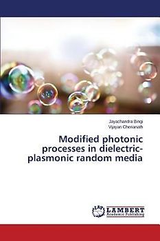 Modified photonic processes in dielectric-plasmonic random media