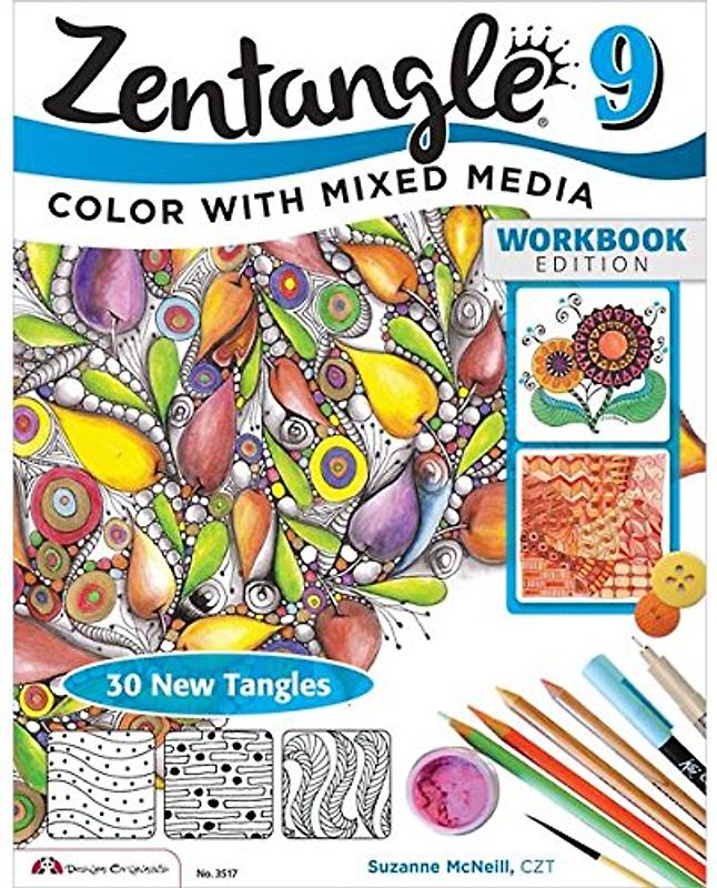 Zentangle 9: Color with Mixed Media (Design Originals) - McNeill, Suzanne