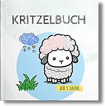Kritzelbuch ab 1 Jahr: Das etwas andere Malbuch mit den süßesten Tiermotiven.