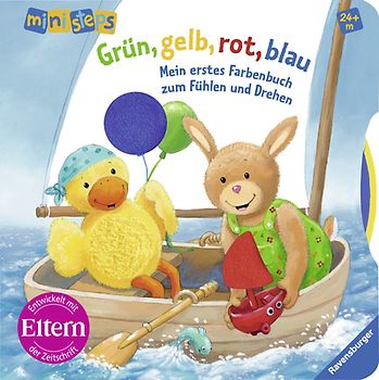 Grün, gelb, rot, blau