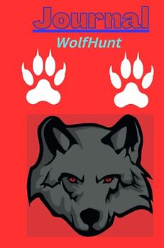 Wolf Hunt journal with a Bright Red background