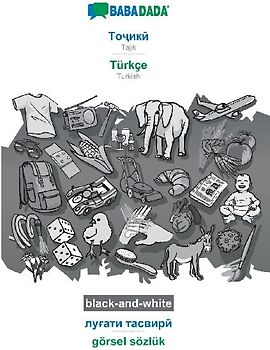 Tajik (in cyrillic script) - Türkçe, visual dictionary, BW